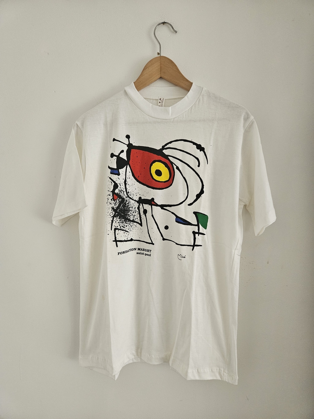 Vintage Joan Miro Shirt Mens Large Abstract Art Surrealist Painting 80s 90s